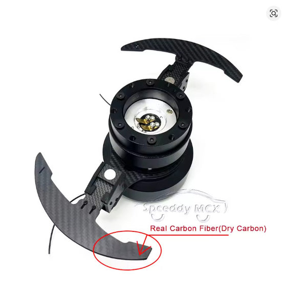 Universal Car Steering Wheel Real Carbon Bracket Shift Flappy Paddles For Gear Shift + / - Up Down Gears
