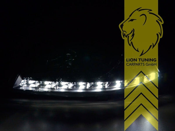 LT LED DRL Lightbar Halo Ring Headlights Seat Ibiza 6L chrome 6L1 6L2 02-09 LHD