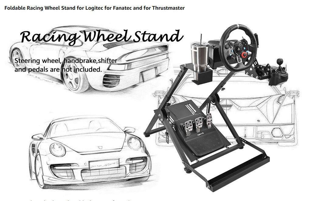 AN Driving Game Sim Racing Frame Rig for Seat Wheel Pedals Xbox PS PC Console F1