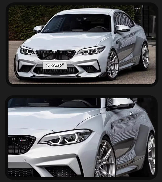 TYPY Pair 14-19 BMW 2 Series F22 LED DRL Dynamic Headlights Euro Xenon Halog LED