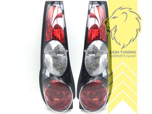 LT Pair Halogen Rear Tail Lights Fiat Punto 1 Type 176 black 93-99 LHD