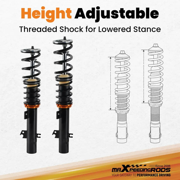MXPR Adjustable Height Lowering Coilovers Peugeot 207 Hatch 06-14 1.4 1.6