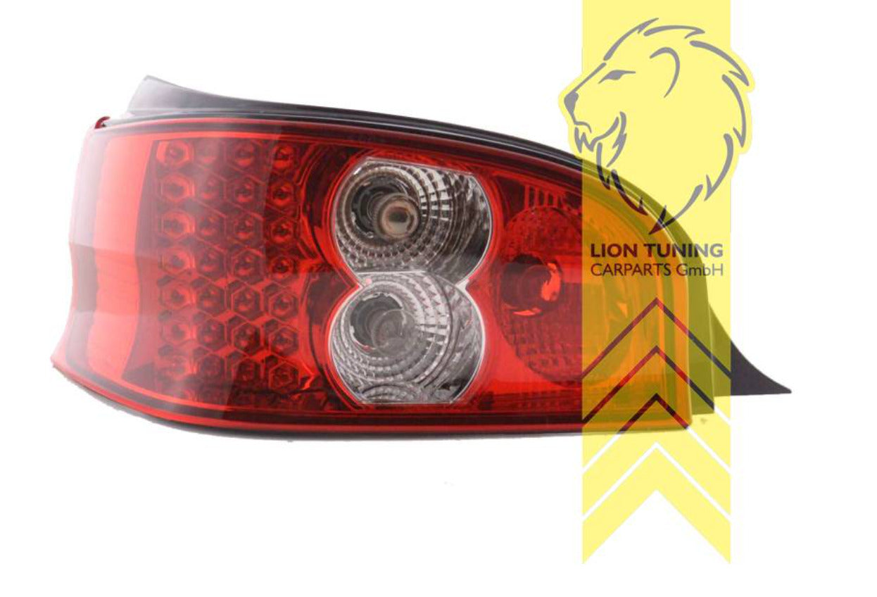 LT Pair Halogen Rear lights Tail Lamps Citroen Saxo Red Clear S0 S1 1 96-99 LHD