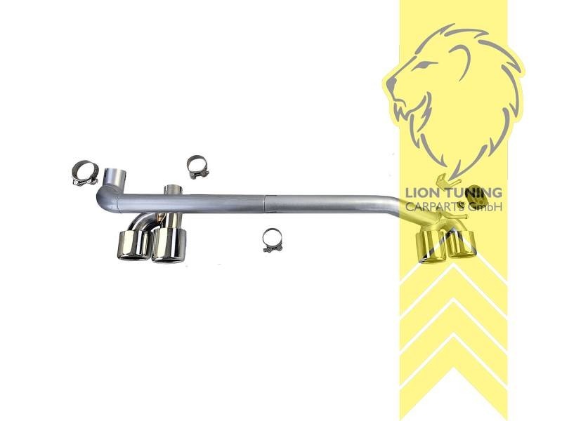 LT Stainless tail exhaust Backbox 4 pipe BMW 3 F30 F31 4 Series F32 F33 F36