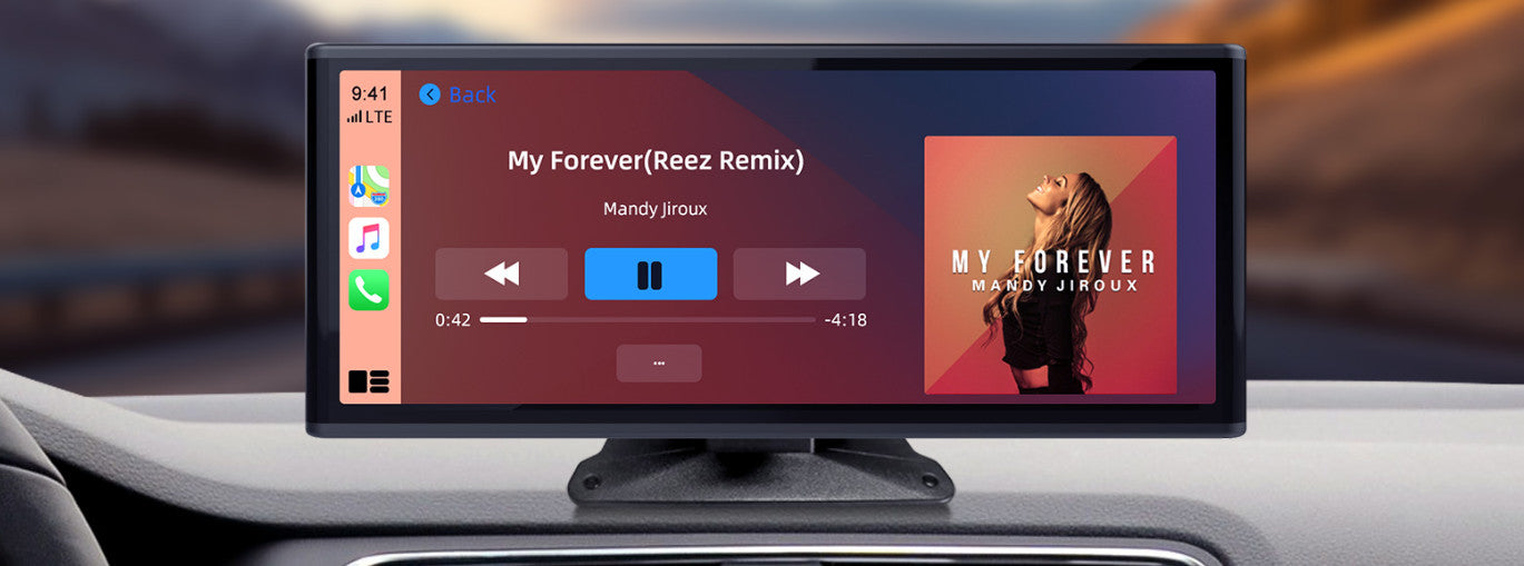 All Universal QLED 8.9" Touch Screen Car Stereo Wireless CarPlay Android BT USB