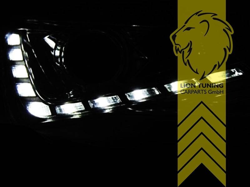 LT Pair LED DRL Halo Lightbar Headlights Seat Ibiza 6J 1 5 8 IV 6 MK6 12-16 Chrome LHD