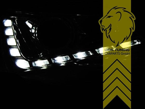 LT Pair LED DRL Halo Lightbar Headlights Seat Ibiza 6J 1 5 8 IV 6 MK6 12-16 Chrome LHD