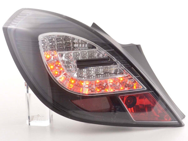 FK Pair LED Lightbar Rear Lights Opel Corsa D 3-door 06-10 black LHD