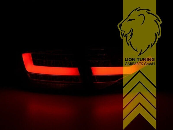 LT Pair LED REAR LIGHTS Lightbar DRL Audi A4 B8 8K sedan red 07-11 LHD