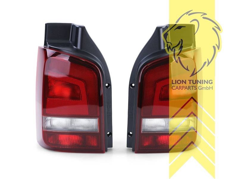 LT Pair Halogen Rear Lights VW T5.1 Facelift Multivan Caravelle Transport LHD