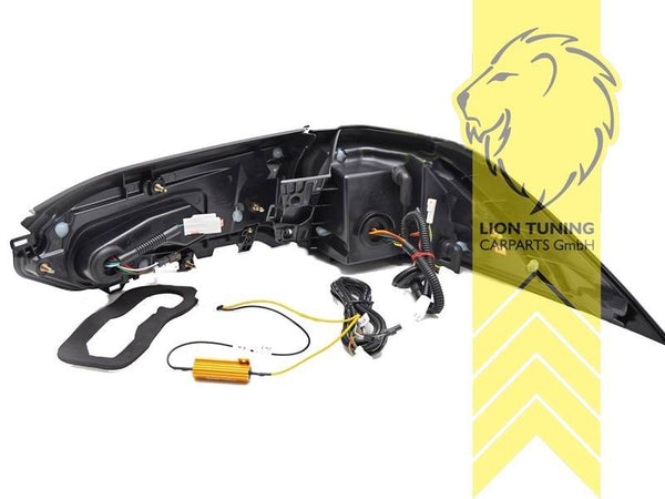 LT Pair LED REAR LIGHTS Tail Lamps Lightbar DRL Toyota RAV4 A5 H5 18+ black LHD