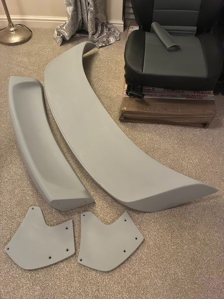 DS Porsche 986 Boxster 96-04 GTS Rear Wing Boot Tail Spoiler GT3 GT4 Unpainted FRP