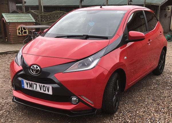 DS Toyota Aygo2  Mk2 Front Bumper Lower Splitter Spoiler Valance Gloss Black
