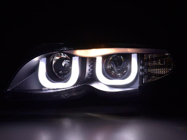 FK Pair LED DRL Lightbar Headlights BMW 3-series E46 Limo / Touring 02-05 RHD