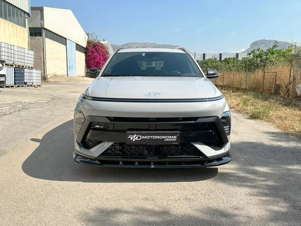 Motordrome Front Splitter Diffuser Hyundai Kona N-Line Mk2 Gloss Black