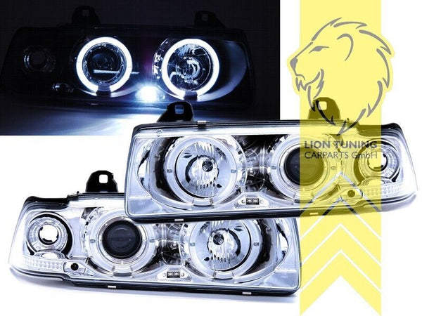 LT Pair LED DRL Lightbar Halo Headlights BMW E36 Limousine Touring Compact LHD