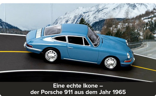 FRANZIS Porsche 911 Blue Collectable Advent Calendar Your Own Desk Model Kit