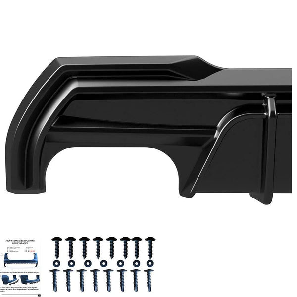 OW Rear Bumper Splitter Diffusor BMW 1 Series F40 M-Pack M135i 19-24 Gloss Black