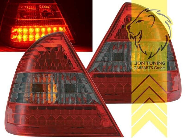 LT Pair LED Lightbar DRL Rear Lights Tail Lamps W202 Limo C-Class 93-00 red LHD