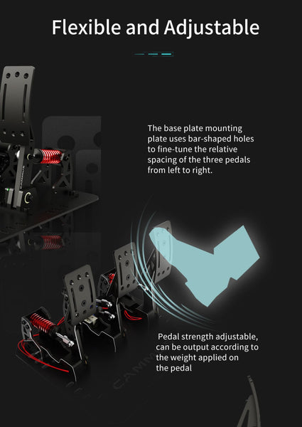 New 2024 Model CAMMUS Direct Drive Racing Wheel Sim Simulator LC100 Pedals Set