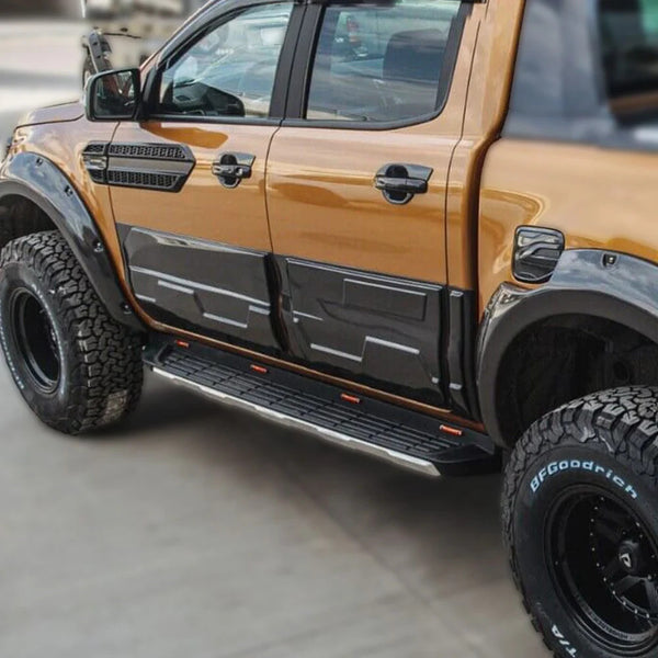 OW Body Cladding Styling Side Door Armour Panels FORD Ranger T6 T7 T8 12-22 ABS