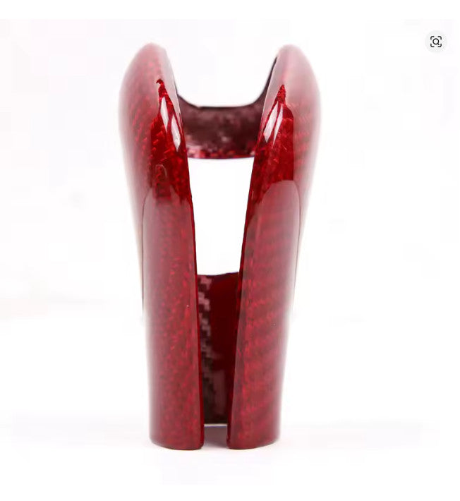 Porsche Cayenne 11-17 Red Carbon Fibre Gear Shift Sifter Knob Cover Red or Black