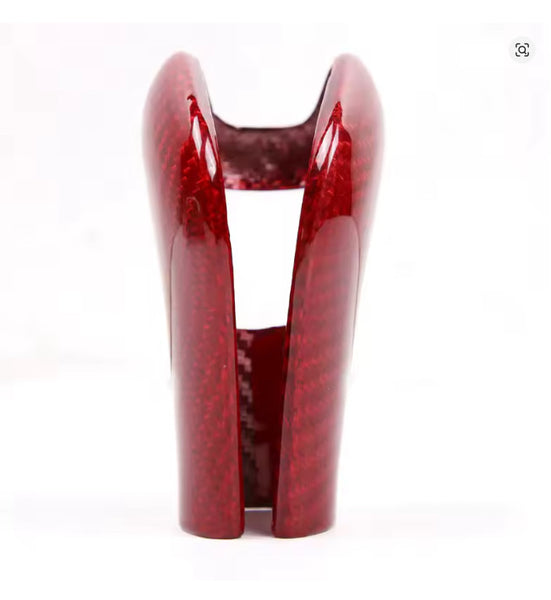 Porsche Cayenne 11-17 Red Carbon Fibre Gear Shift Sifter Knob Cover Red or Black