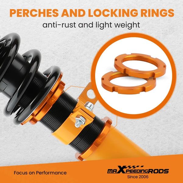 UK STOCK - MXPR Adjustable Lowering Coilovers Mercedes Benz C-Class W204 2008-2014