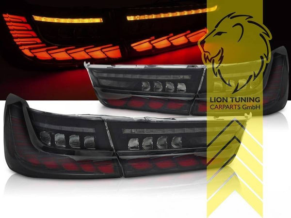 LT LED DRL Laser Line Lightbar BMW 3 Series G20 + LCI Sedan Smoke Black LHD