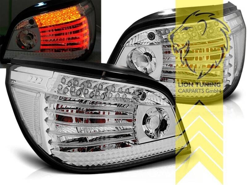 LT LED Lightbar REAR LIGHTS Tail BMW E60 white chrome 03-07 LHD