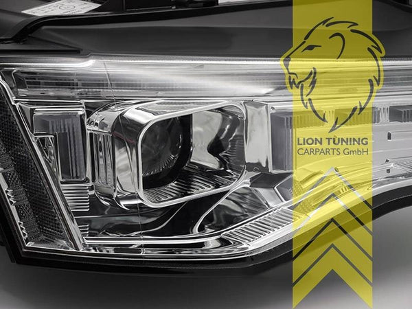 LT LED DRL Lightbar Headlights Audi A5 8T 8F 11-16 Coupe Cabrio Sportb chrom LHD