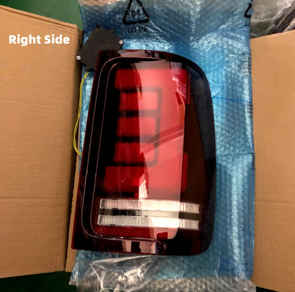 TYPY Pair LED DRL Lightbar REAR LIGHTS VW Amarok V6 2008-2022 Red & Clear LHD