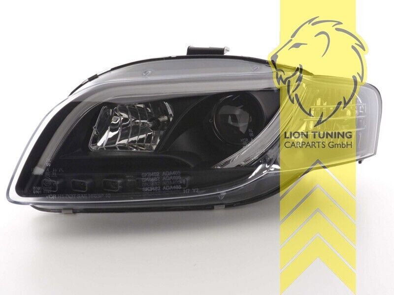 LT LED DRL Lightbar Halo Headlights Audi A4 B7 8E LED Daytime Running Lights LHD