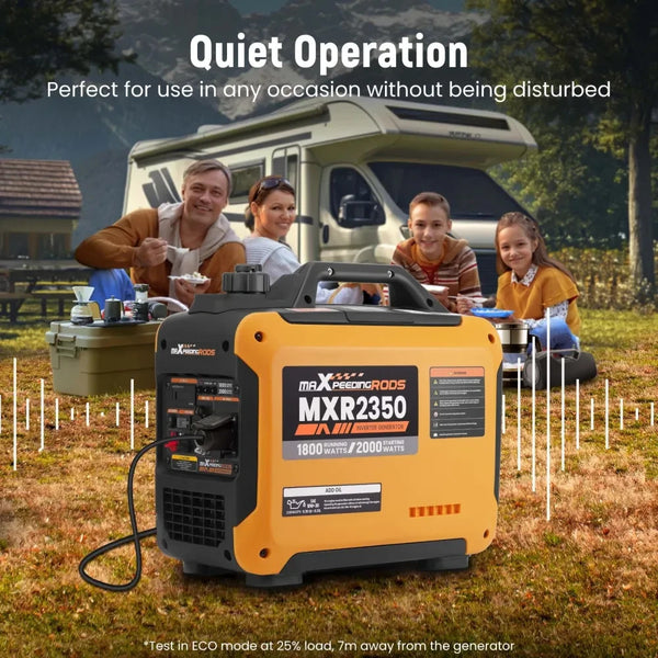 MXPR Generator Petrol Inverter 3500W Portable 22kg RV SUV Camping Home Backup