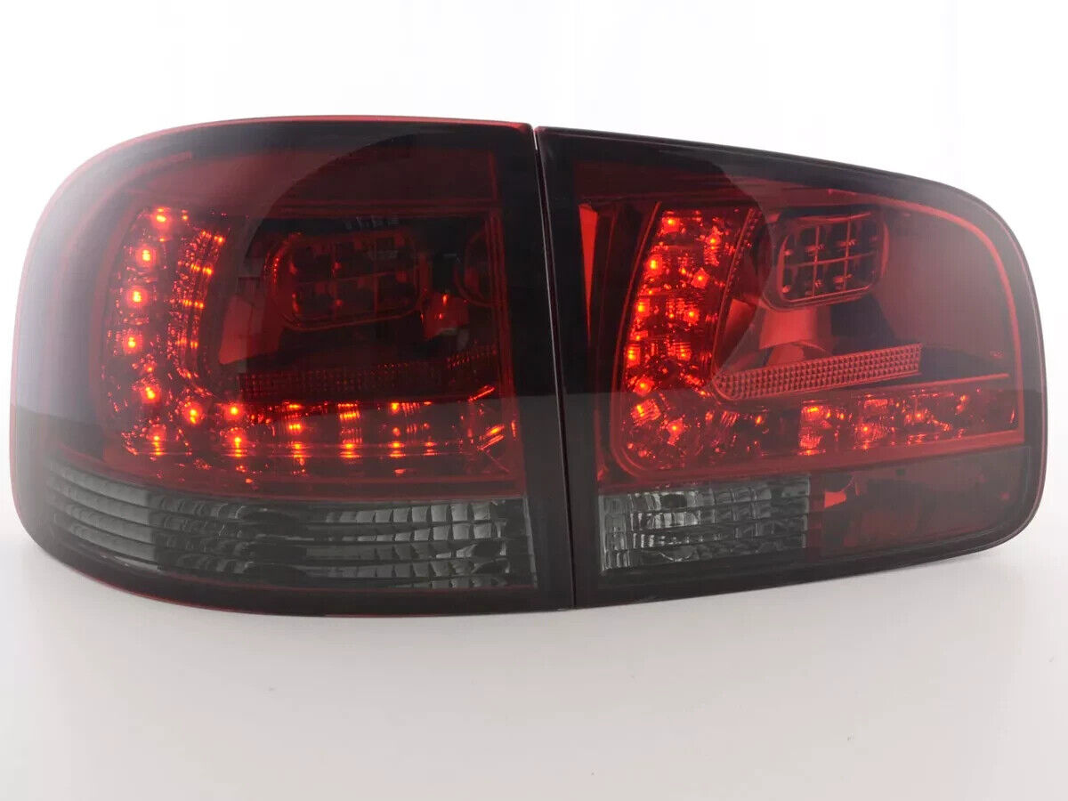 FK Pair LED DRL Rear Lights Lightbar VW Touareg 1 MK1 7L 03-09 black red LHD