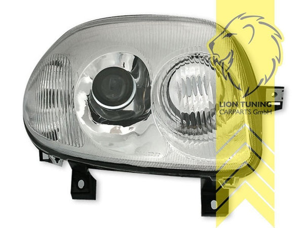 LT Pair Halogen Headlights Renault Clio B V6 optic chrome BB CB LB SB 98-01 LHD