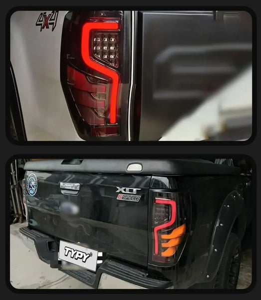 TYPY Pair Ford Ranger 12-22 LED Dynamic Rear Lights Tail Lamps Dynamic Tail LHD