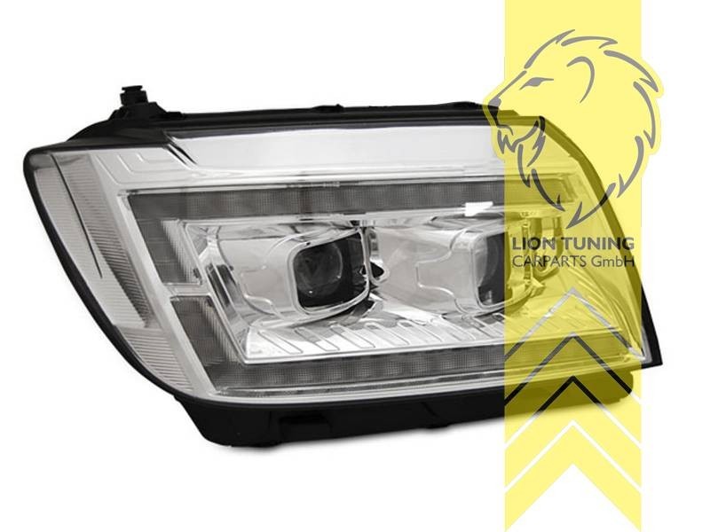 LT Full LED BULB DRL Lightbar Headlights VW Crafter 2 2.5 BJ MAN TGE 16+ LHD
