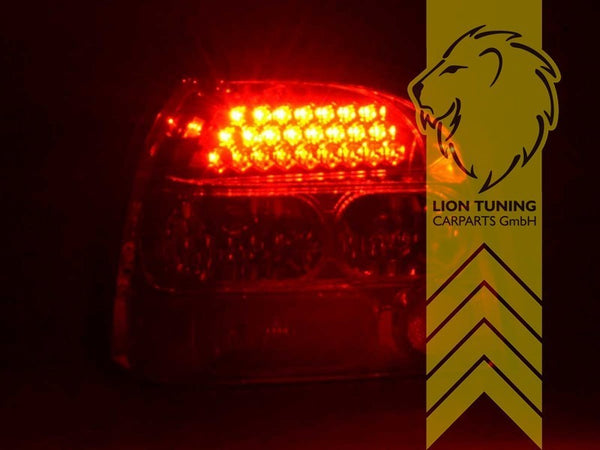 LT Pair LED DRL Lightbar REAR LIGHTS Tail VW Golf 3 1H1 1E7 98-02 red clear LHD