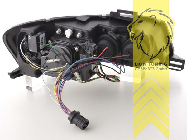 LT Pair LED DRL Lightbar Halo Ring Headlights Fiat Stilo 192 chrome 01-07 LHD