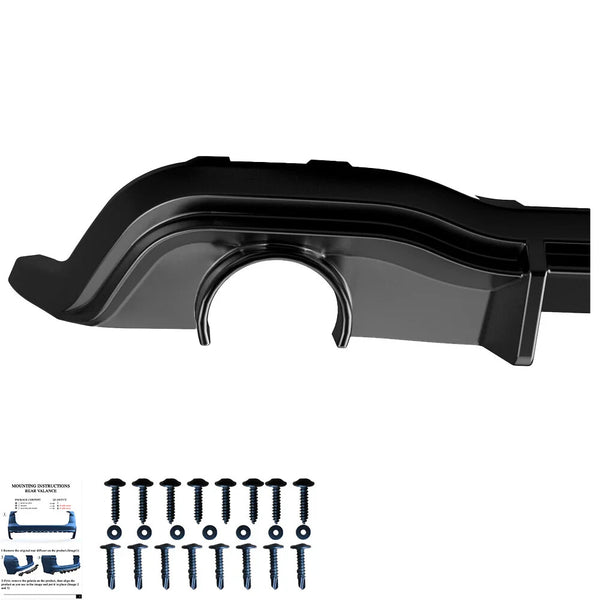 OW Rear Diffuser Valance VW Golf MK 8 GTI / R-Line 2020+ Gloss Black ABS
