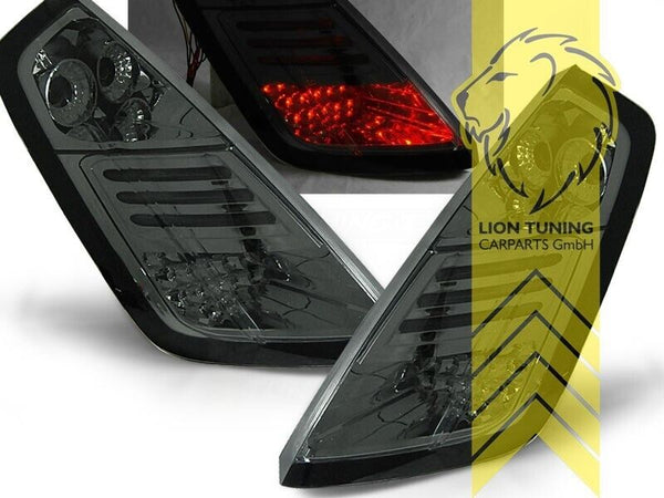 LT Pair LED DRL Rear lights Light Bar Fiat Grande Punto 199 05-09 Smoke LHD