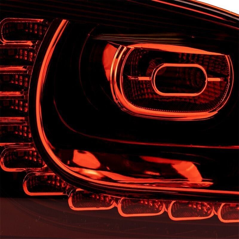 Auto-Style Pair Rear Tail Lights Golf 6 MK6 08-12 Dynamic Red Clear Smoke LHD