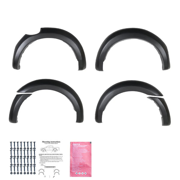 OW Fender Flares Wide Arch Kit FORD Ranger T6 T7 T8 2012-2022 ABS Black