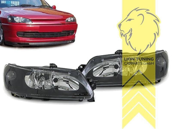 LT Pair LED DRL Halo Headlights Peugeot 306 7A 7B 7C 7D N3 N5 97-01 black LHD