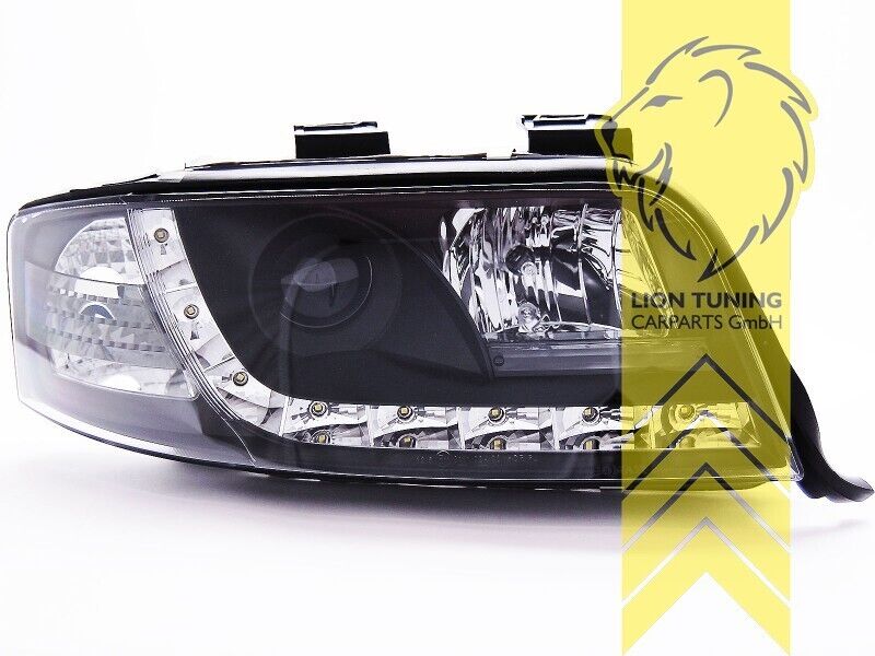 LT LED DRL Lightbar Headlights Audi A6 C5 4B Limo Avant 01-05 H1  LHD