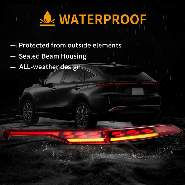 VLAND 2021–2024 Toyota Venza & Toyota Harrier Sequential Rear Tail Lamps Lights