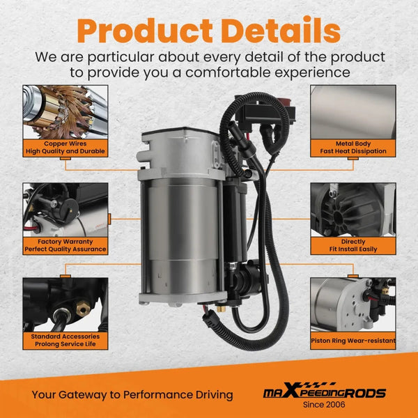 MXPR Air Suspension Compressor VW Phaeton / Bentley GT 2003 3D0616005H