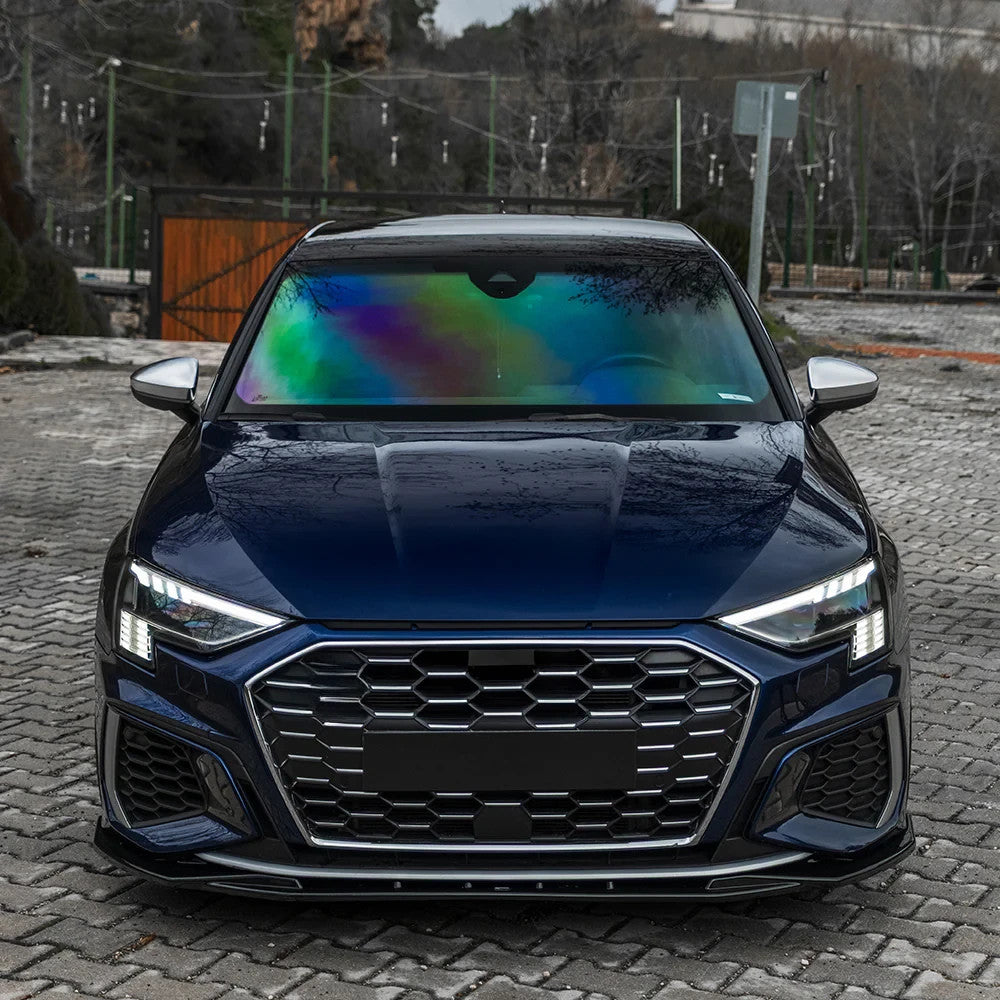 OW Front Bumper Lip Splitter AUDI A3 S-Line S3 8Y 20-24 Sedan Sportb Gloss Black