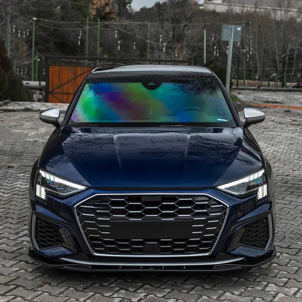 OW Front Bumper Lip Splitter AUDI A3 S-Line S3 8Y 20-24 Sedan Sportb Gloss Black